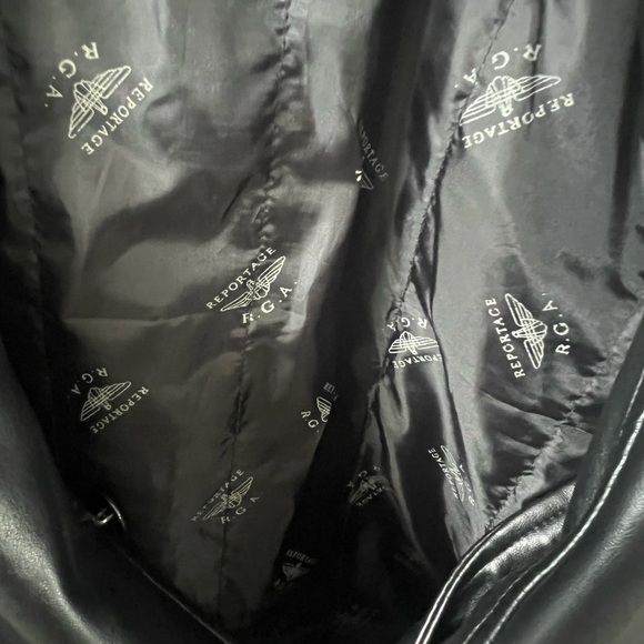 012 Reportage Men’s Black Leather Jacket - Picture 5 of 5